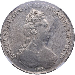 Russia Rouble 1782 СПБ-ИЗ  - Catherine II (1762-1796) NGC AU 58