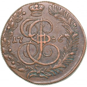 Russia 5 kopecks 1786 КМ - Catherine II (1762-1796)