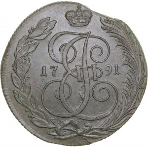 Russia 5 kopecks 1791 КМ - Catherine II (1762-1796)