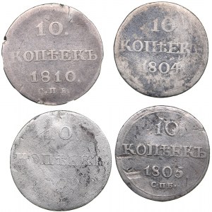 Russia 10 kopeks 1804-1810 - Alexander I (1801-1825) (4)