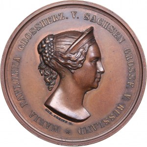 Russia medal Death of G.D. Maria Pavlovna. 1854 - Nicholas I (1826-1855)