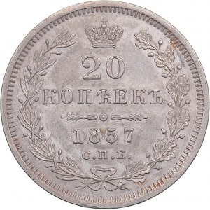 Russia 20 kopeks 1857 СПБ-ФБ - Alexander II (1854-1881)