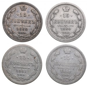 Russia 15 kopeks 1860-1862 - Alexander II (1854-1881) (4)