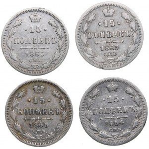 Russia 15 kopeks 1863-1866 - Alexander II (1854-1881) (4)