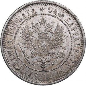 Russia - Grand Duchy of Finland 1 markka 1874 S - Alexander II (1854-1881)