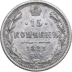 Russia 15 kopecks 1883 СПБ-ДС - Alexander III (1881-1894)