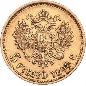 Russia 5 roubles 1898 AГ - Nicholas II (1894-1917)