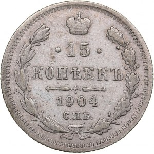 Russia 15 kopeks 1904 СПБ-АР - Nicholas II (1894-1917)