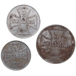 Russia - Germany OST coins 1916 (3)