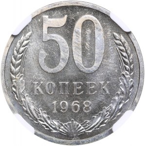 Russia - USSR 50 kopecks 1968 NGC MS 65