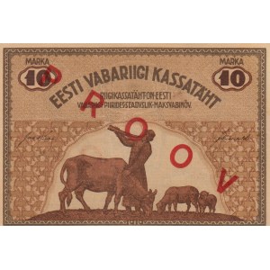 Estonia 10 marka 1919 SPECIMEN