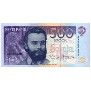 Estonia 500 krooni 1991 AA