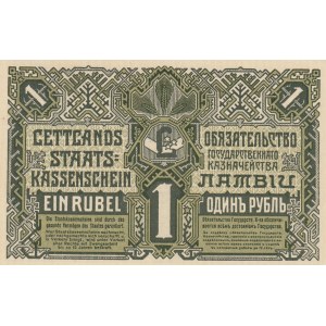 Latvia 1 roubles 1919 G