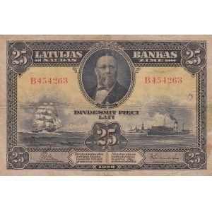 Latvia 25 roubles 1928