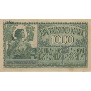 Germany - Lithuania Kowno (Kaunas) 1000 mark 1918