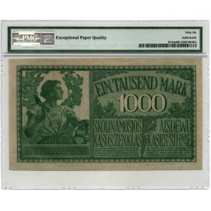 Germany - Lithuania Kowno (Kaunas) 1000 mark 1918 PMG 66 EPQ