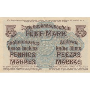 Germany - Lithuania Kowno (Kaunas) 5 mark 1918