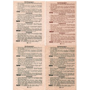 Germany - Collection of Estonian (Ostland) Premium Certificates (Prämienschein) for food 1943