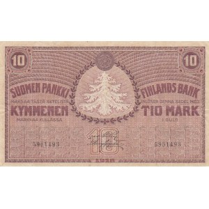 Finland 10 markkaa 1918