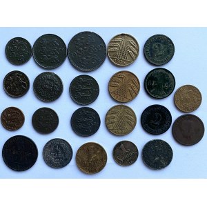 Estonia, Germany, Latvia, Poland, Serbia, Romania lot of coins (22)