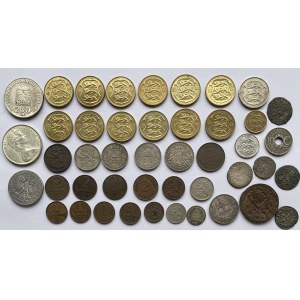 Estonia, Poland, Latvia, Livonia, Sweden, Australia, Finland, Hungary, France, Lithuania, Netherland lot of coins (45)