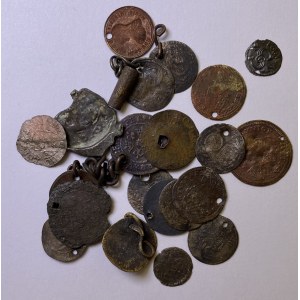European tokens, Swedish and Lithuanian coins (22)