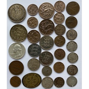 Russia, Estonia, Latvia, Germany, USA, Sweden lot of coins (31)