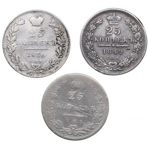 Russia 25 kopecks 1831-1849 (3)