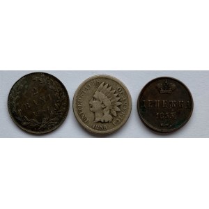 Russia, Romania, USA lot of coins (3)