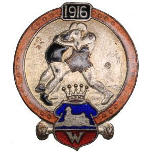 1916 wrestling championship badge