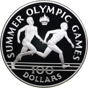 Additional lot: Jamaica 100 dollars 1988 Olympics