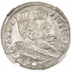 Zygmunt III Waza, Trojak 1594, Wilno – Chalecki dzieli datę – piękny