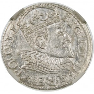 Zygmunt III Waza, Trojak 1594, Ryga – krzyżyki i kropki – piękny