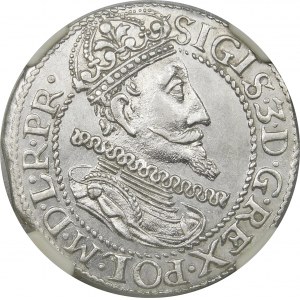 Zygmunt III Waza, Ort 1613, Gdańsk – kropka za łapą – rzadki i piękny