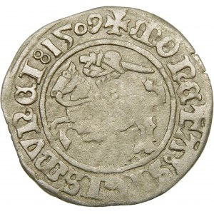 Zygmunt I Stary, Półgrosz 1509, Wilno – Pogoń bez pochwy – nieopisany błąd