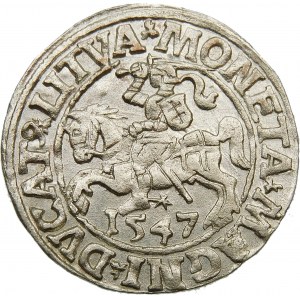 Zygmunt II August, Półgrosz 1547, Wilno – LI/LITVA