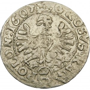 Sigismund III Vasa, 1607 penny, Cracow, Poland.