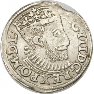 Zygmunt III Waza, Trojak 1590, Poznań – korona z rozetami, I - D