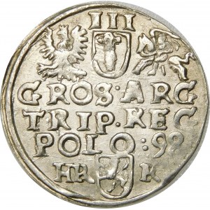 Zygmunt III Waza, Trojak 1598, Wschowa – HR-K – rzadszy