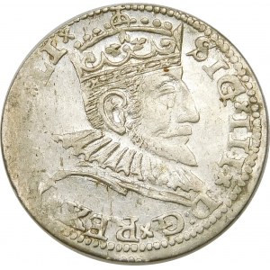 Zygmunt III Waza, Trojak 1591, Ryga – korona z jabłkiem – nieopisana