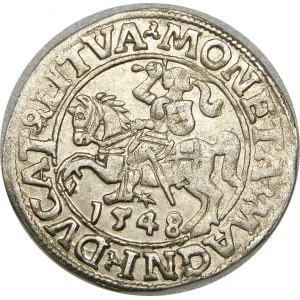 Zygmunt II August, Półgrosz 1548, Wilno – arabska 1, LI/LITVA