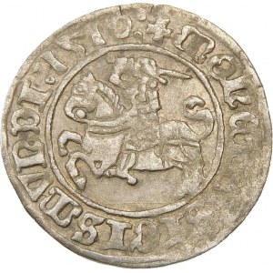 Zygmunt I Stary, Półgrosz 1510, Wilno – duże zero, dwukropek, czterokropek