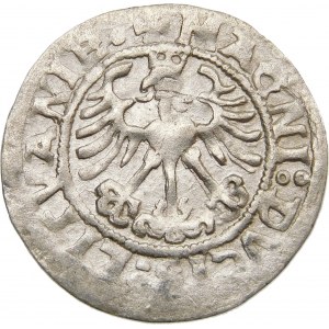 Zygmunt I Stary, Półgrosz 1519, Wilno – 6 piór – błąd, SIGISMVNID – rzadki
