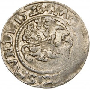 Zygmunt I Stary, Półgrosz 1526, Wilno – błąd, SICISMVNDI – rzadki