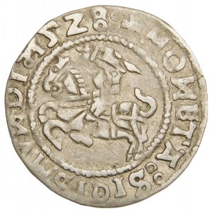 Zygmunt I Stary, Półgrosz 1528, Wilno – Bez V – przebitka – rzadka