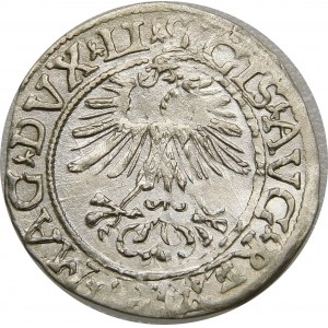 Zygmunt II August, Półgrosz 1561, Wilno – 14 Orzeł, LI/LITV