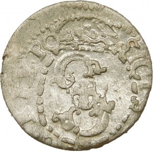 Zygmunt III Waza, Szeląg 1610, Ryga – pełna data – b. rzadki