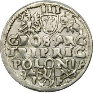 Zygmunt III Waza, Trojak 1594, Poznań – korona z lilią bez obwódki