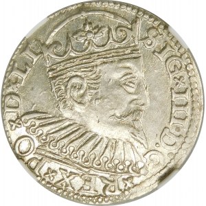 Zygmunt III Waza, Trojak 1597, Ryga – … D x LI na rewersie