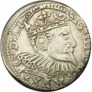 Zygmunt III Waza, Trojak 1600, Ryga – krzyżyki – rzadszy